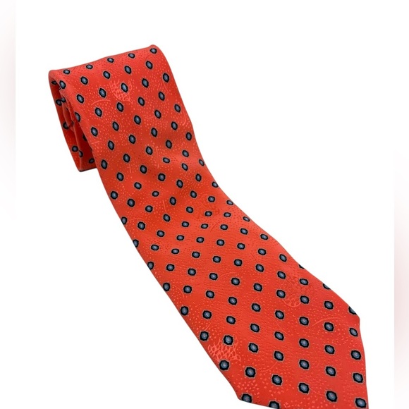 Italo Ferretti Tie 100% Silk Made in Italy Pink - Picture 5 of 6